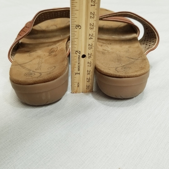 Baretraps Jimina faux leather slides slip on Brown Sandals all man made sz 6.5 - Picture 5 of 11